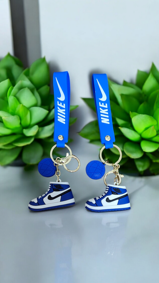 Blue Nike Keychain